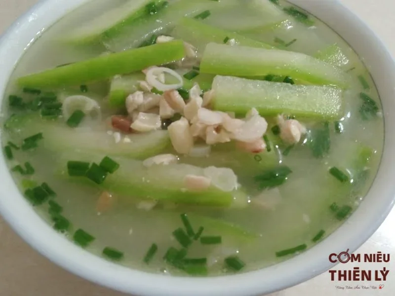 Canh bí đao nấu đậu phộng chay thanh đam