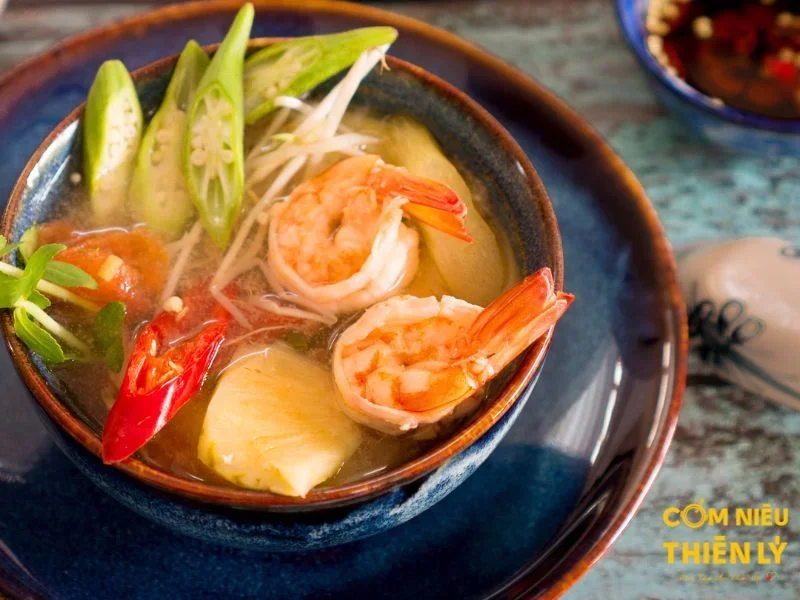 The sour soup is fragrant, sweet, rich, and well-rounded in flavor