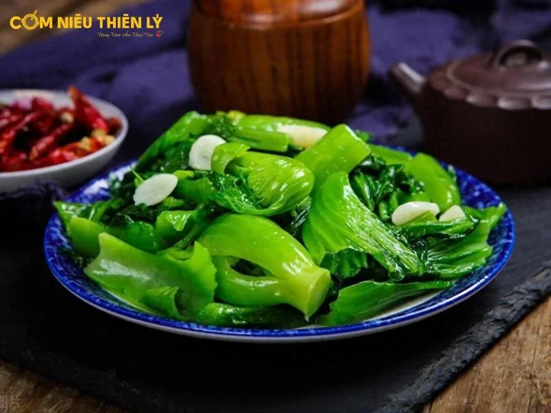 The stir-fried vegetables are fresh and flavorful, far from being bland or uninteresting.