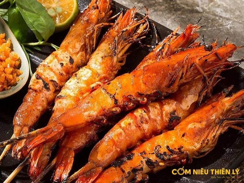 The perfectly grilled shrimp will absorb the seasoning while still retaining the sweet flavor of the shrimp meat.