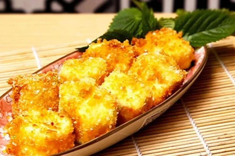 Salted Egg Tofu - A Signature Dish at Ngon Restaurant - Pasteur