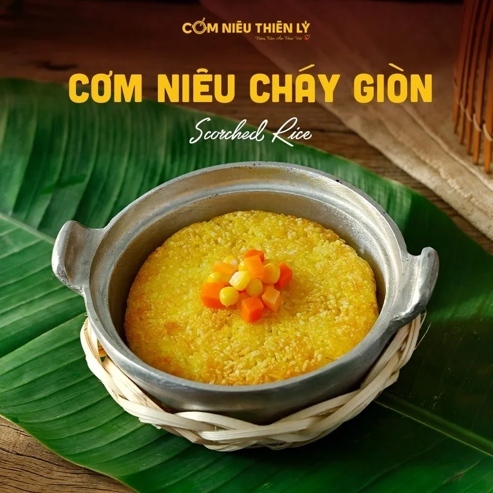 Cơm niêu tại Cơm Niêu Thiên Lý được nấu từ gạo tuyển chọn