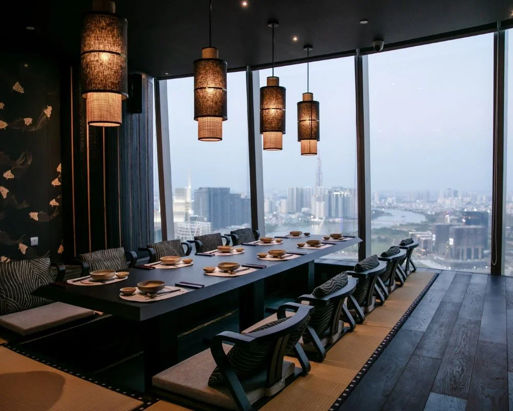 Sorae restaurant in District 1 offers a sky-high view of the entire city.
